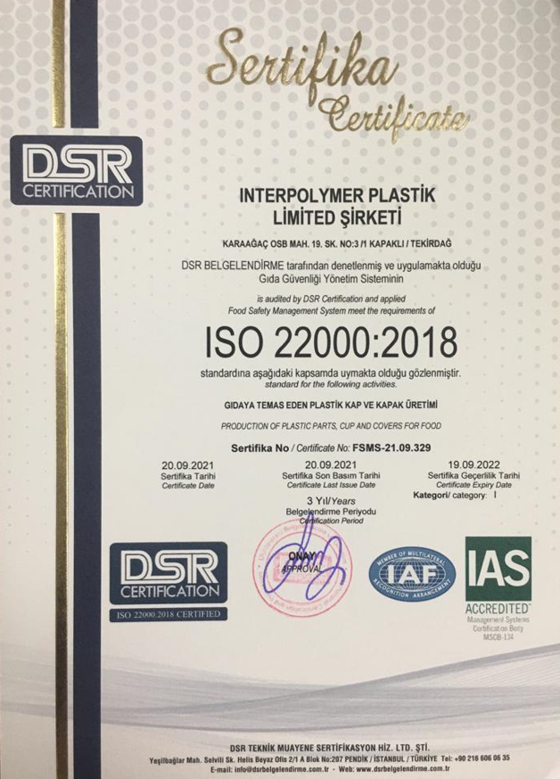 CERTIFICATES OF BRC, ISO 9001:2000
